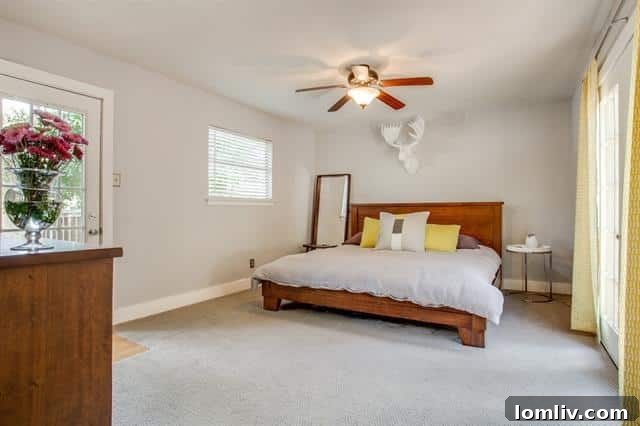 Master Bedroom Addition with French Doors to Deck