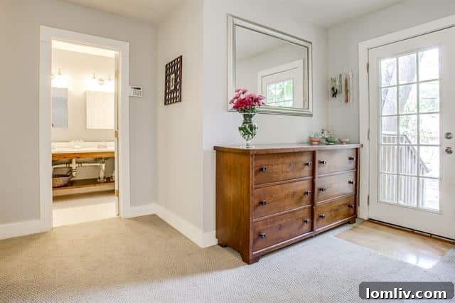 Master Bedroom Closet and Bathroom Entrance