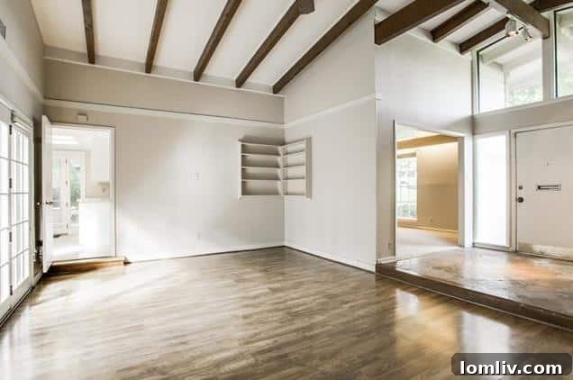 Hallway or transition area demonstrating the flow within the Merriman Park home