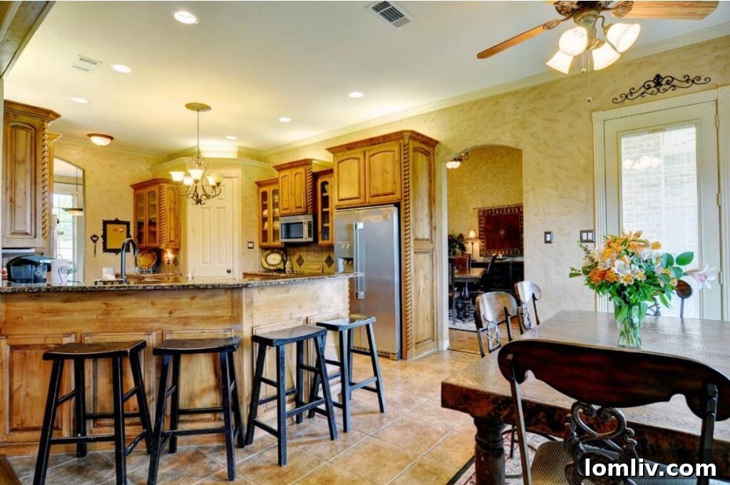 Inviting Living Room with Fireplace