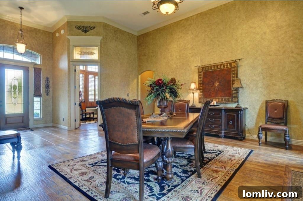 Exterior Front View of Aledo Home