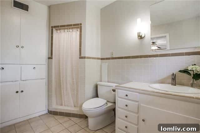 Large utility room with built-in storage