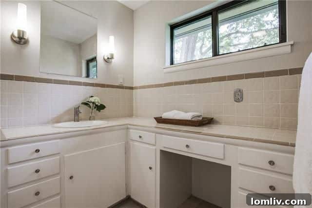 Spacious bedroom with hardwood floors