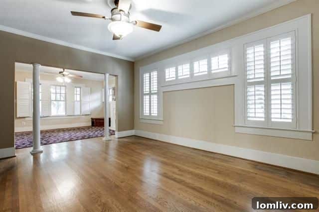 Cozy bedroom with ample space