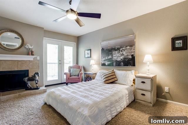 Contemporary glass vanity and mirror in the master bathroom
