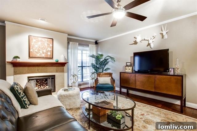 Dining area seamlessly connected to the living space