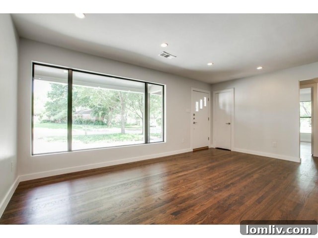 Bright and Expansive Open-Concept Living Area in a Dallas Flipped Home