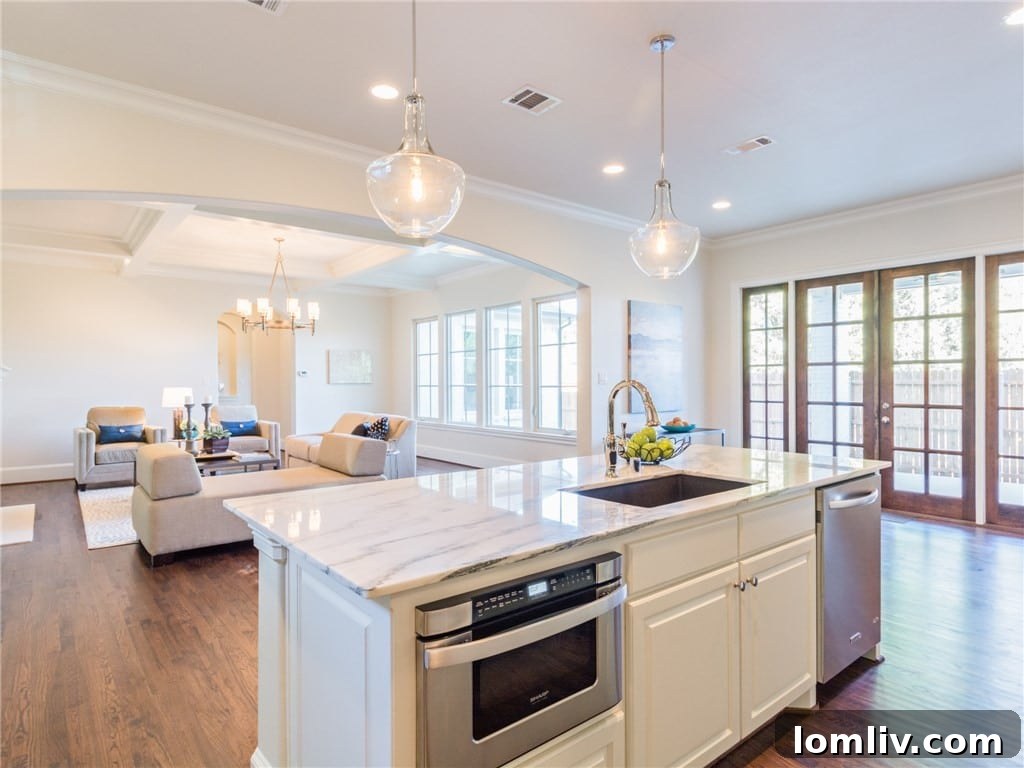 Open Concept Kitchen and Family Area