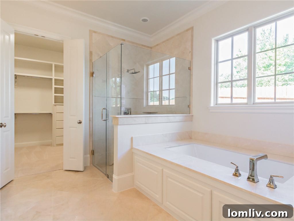 Elegant Master Bath with Dual Vanities