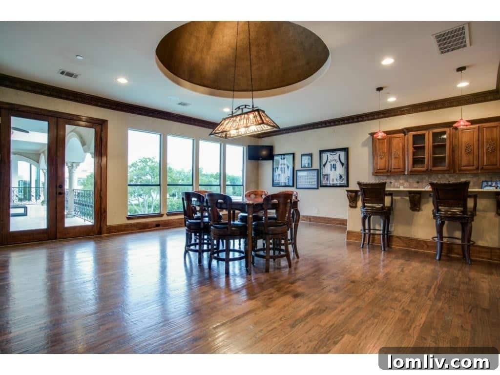 A vibrant game room, perfect for family fun and entertainment.