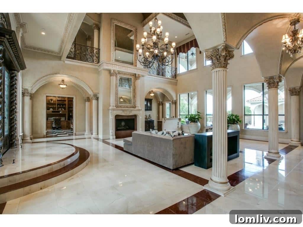 The impressive bar area, showcasing fine craftsmanship and design details.