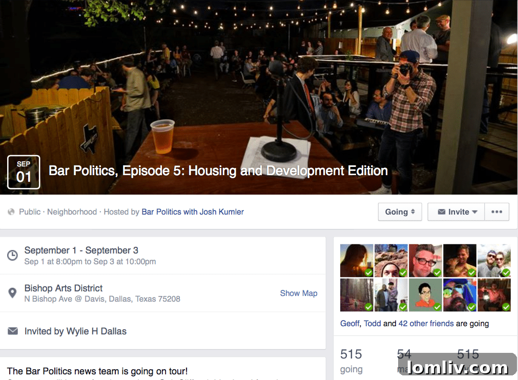 Large crowd gathers for Bar Politics event, demonstrating strong community engagement