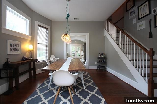 Beautifully Refinished Staircase in Craftsman Home