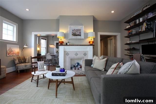 Interior of Historic Craftsman Home, Dallas