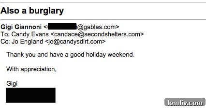 Gigi Giannoni's official response from Gables Residential regarding the murder at Gables Park 17 and security concerns.