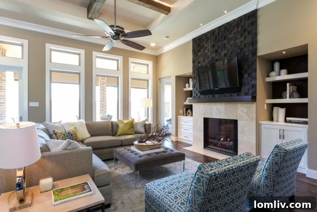 Living room slipper chairs with accentuating patterns and hues