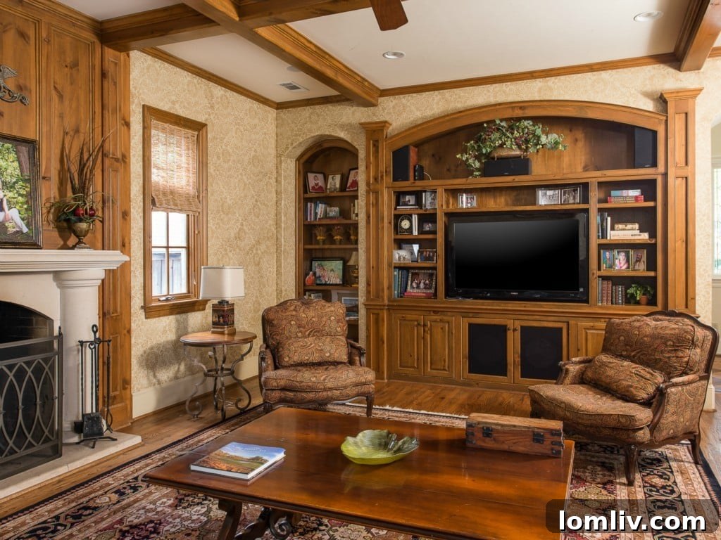 Another perspective of the spacious family room in 3325 Greenbrier, showing its open connection to other living areas and abundant space.
