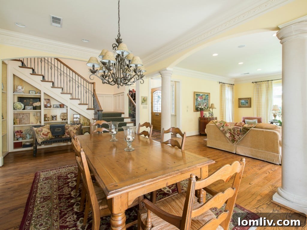 Bright and inviting breakfast nook in 3325 Greenbrier, perfect for casual family meals with views of the backyard.
