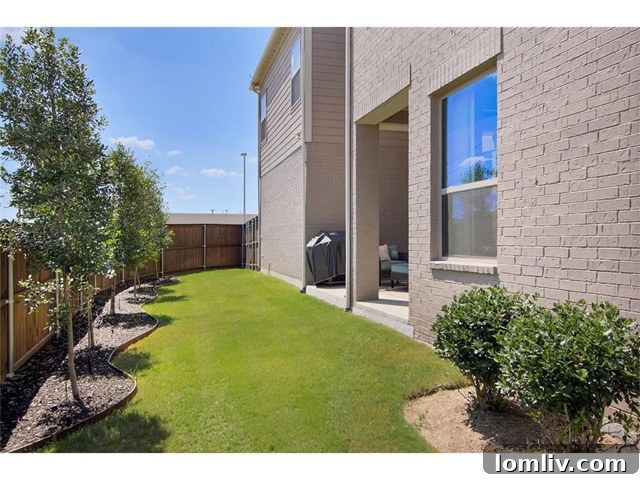 2272 Longwood Drive Side Yard with Landscaping