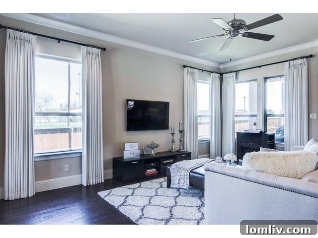 2272 Longwood Drive Living Room with Fireplace