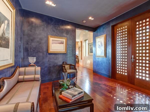 Elegant Entryway of Rocking W Ranch Main House