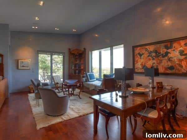 Private Library in Rocking W Ranch Main House