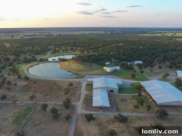 Rocking W Ranch Facilities at Sunset