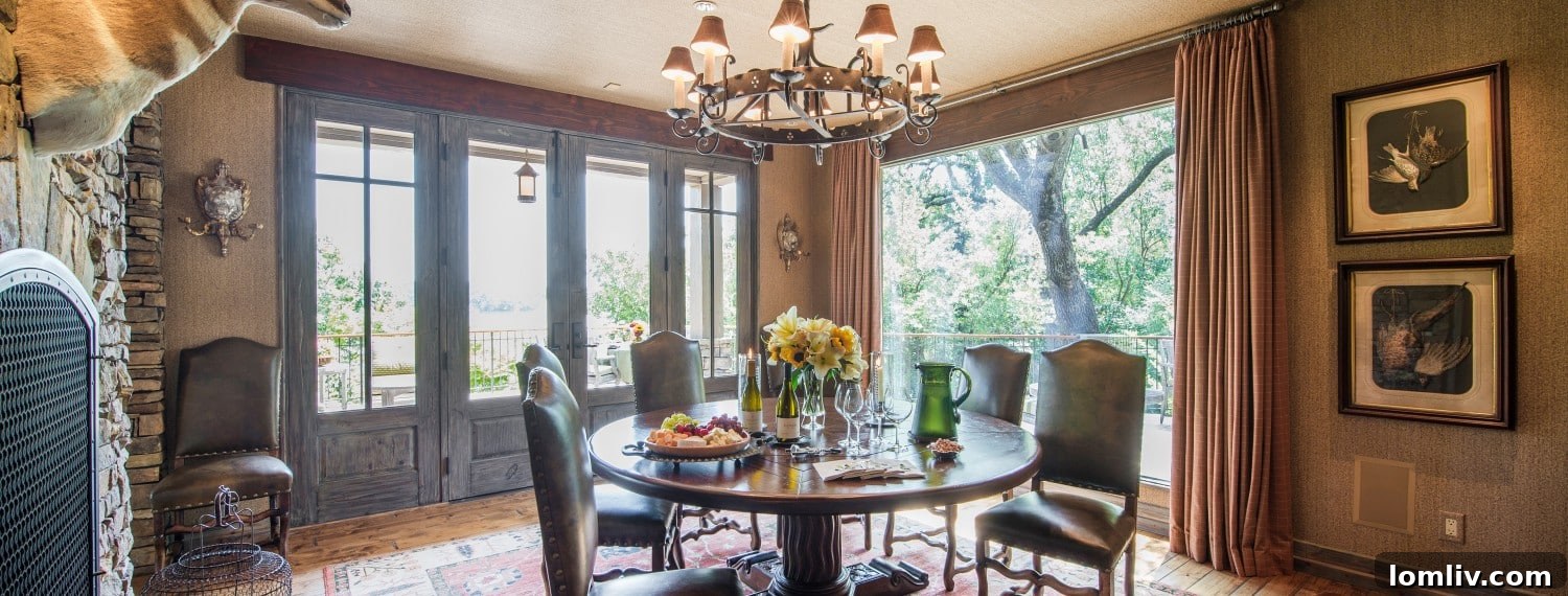 The luxurious Great Room with a grand chandelier