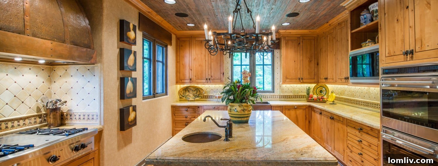 Detail of the Great Room's French doors with Blenko glass