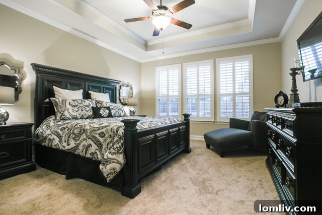 Luxurious Master Bathroom with Soaking Tub and Separate Shower