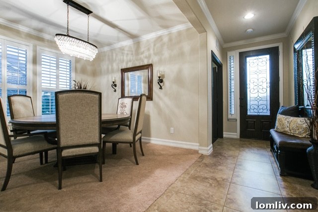 Elegant Dining Space in Allen TX Home