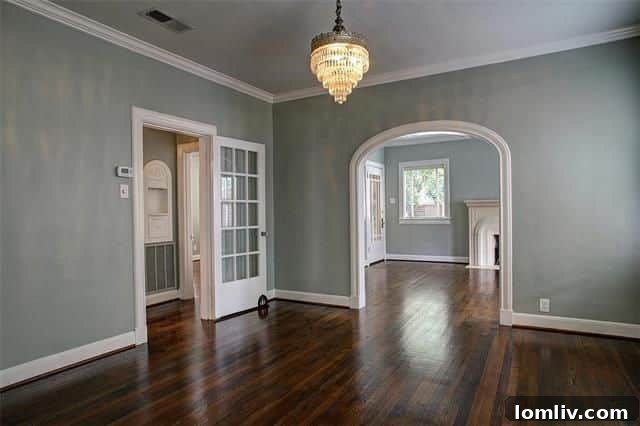 Dining room at 510 Cordova Street showcasing natural light and hardwood floors