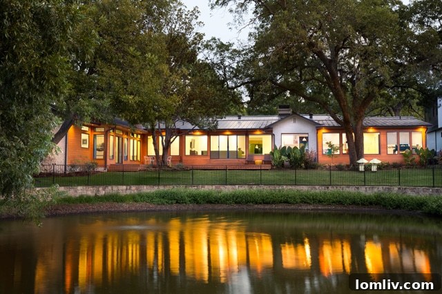 Lakewood Home Festival: The Mid-Century Modern ranch at 6425 Blanch Circle overlooking a secluded pond