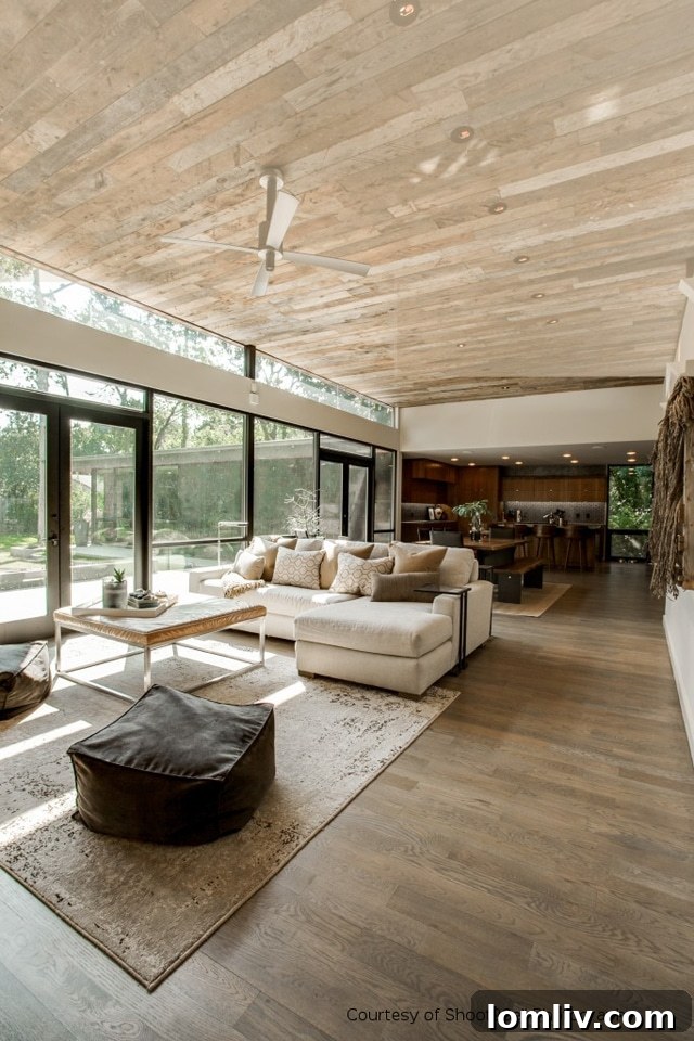 Interior or exterior detail of the transformed 937 Kessler Parkway, showcasing modern design