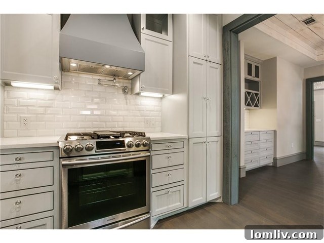 Kitchen Detail: Subway Tile Backsplash and Pot Filler