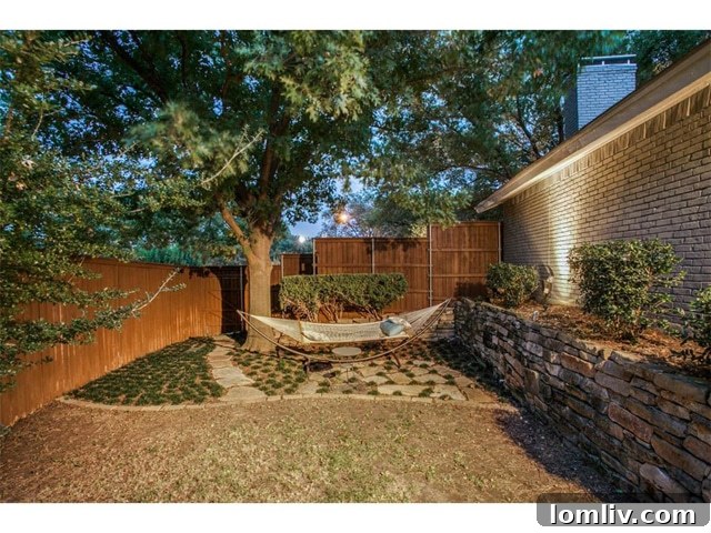 7719 Lemmonwood Private Backyard - Low Maintenance Landscaping