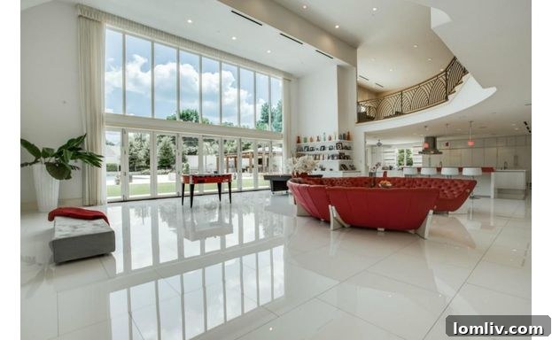 Modern Open Concept Great Room Lower Level