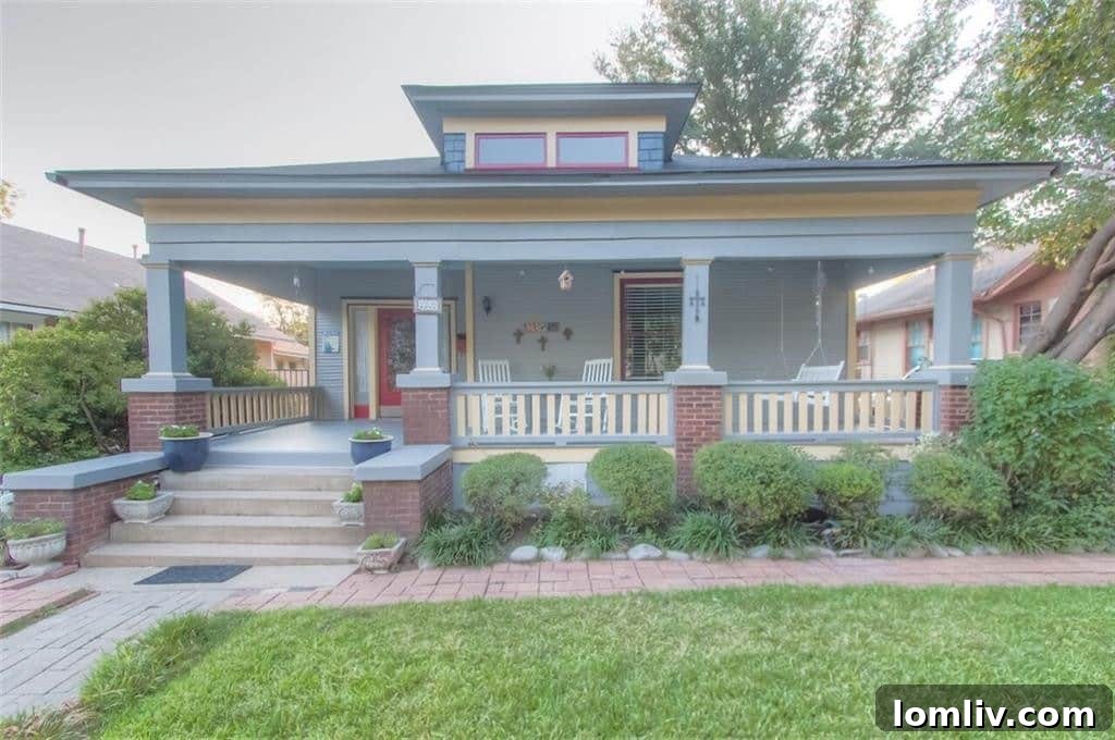 Stunning exterior of the Craftsman bungalow at 2209 Hurley Avenue, Fairmount, Fort Worth