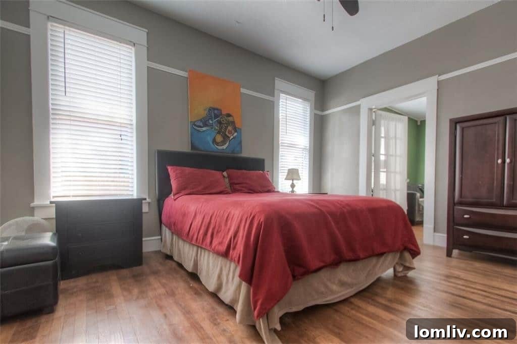 Another perspective of the elegant master bedroom