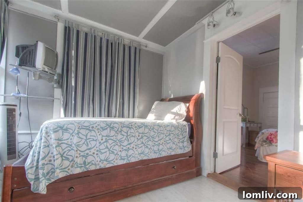 Charming guest bedroom, offering comfort and style