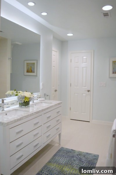 H&M Interior Design's First Anniversary: A Thriving Collaboration 17 Master bathroom detail from Richardson remodel