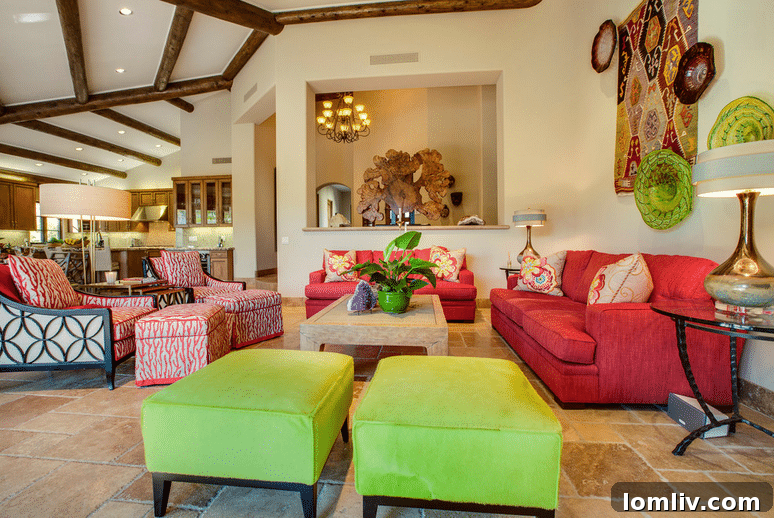 H&M Interior Design's First Anniversary: A Thriving Collaboration 5 Lounge area of Palm Desert residence, showcasing modern design