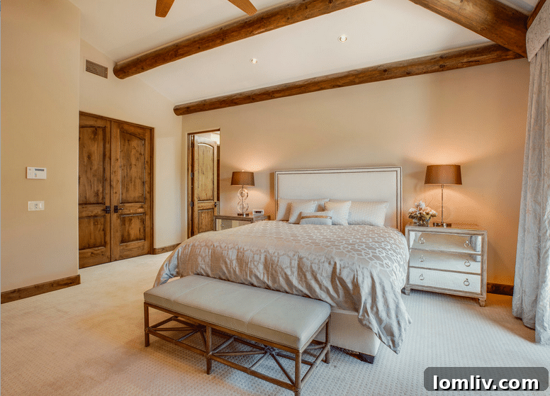 H&M Interior Design's First Anniversary: A Thriving Collaboration 8 Bedroom view in Palm Desert modern residence