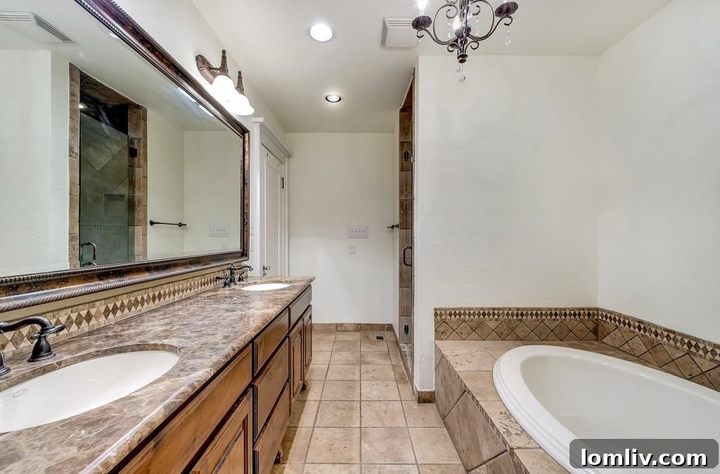 Mystical Allure of Mistletoe Heights Historic Villa 18 Elegant Bathroom with Vintage-Inspired Details and Contemporary Upgrades