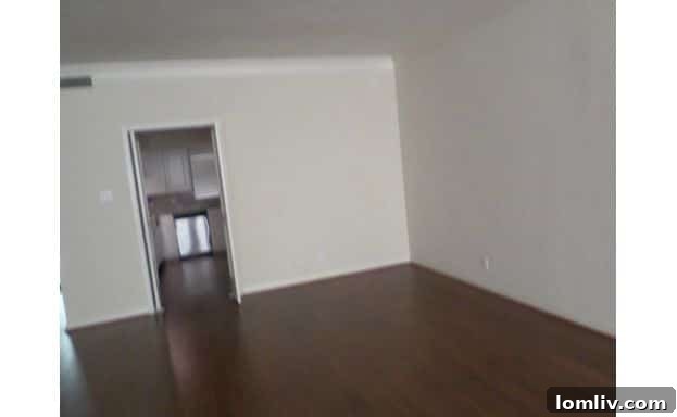 A blurry and tilted dining room photo, lacking professional quality