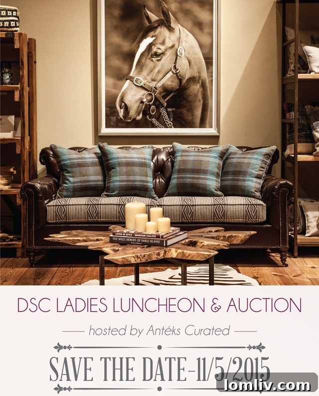 Promotional image for the Anteks Curated Dallas Safari Club Event showcasing luxury items and event details.