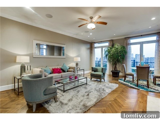 Vendome-12-E-Living-2 - Spacious Living Area with City Views