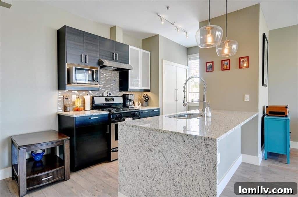 Kitchen Island Fort Worth Condo