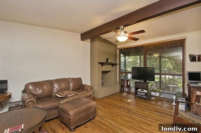 Sunlit Interior with Hardwood Floors