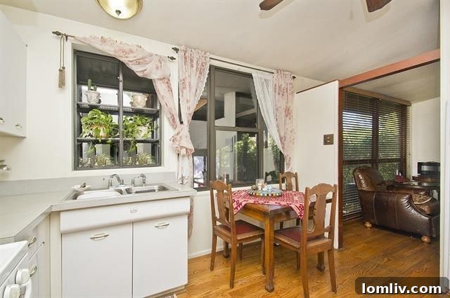 Charming Midcentury Kitchen with Original Cabinets
